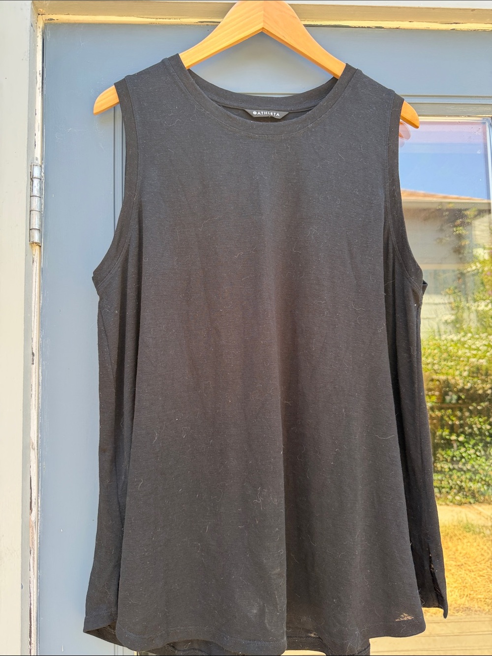 Athleta Black Sleeveless Swing Tank
